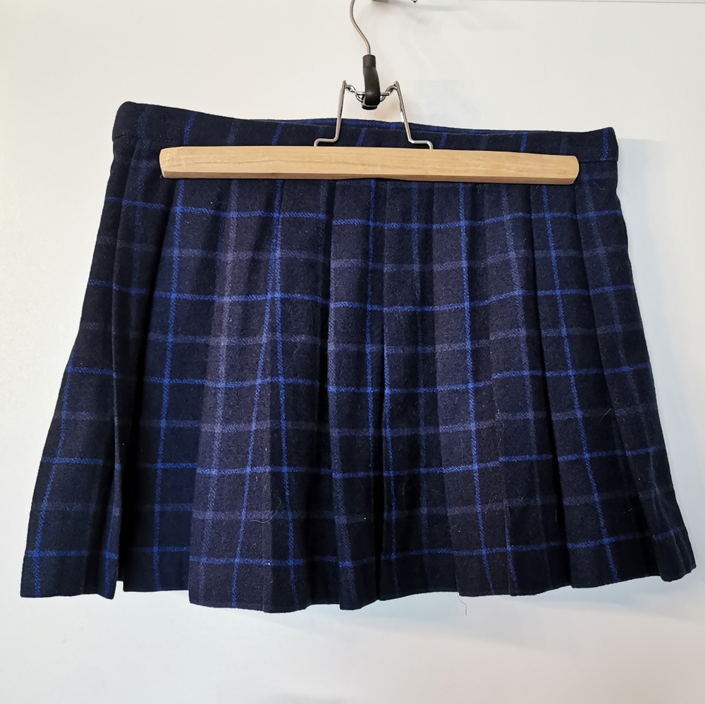 Reserved* NWOT Zara wool blend mini pleated skirt